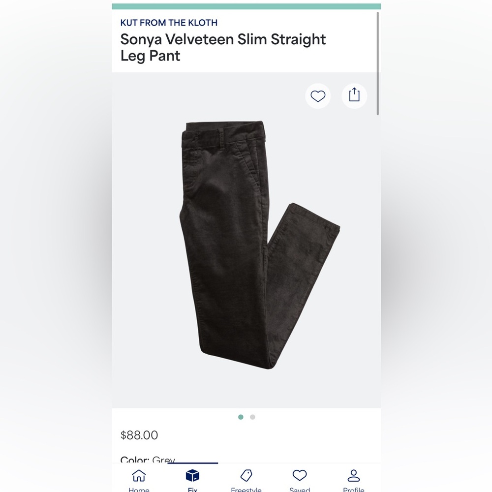 Kut From The Kloth velveteen pants